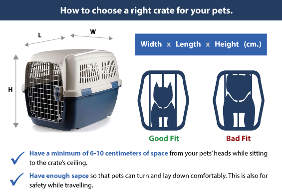 How to choose a right crate for your pets.